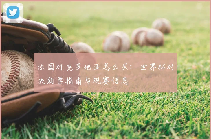 法国对克罗地亚怎么买：世界杯对决购票指南与观赛信息